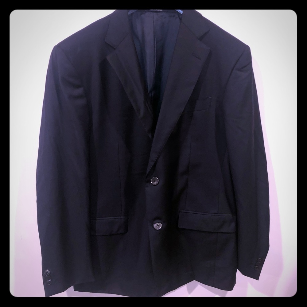 Ermenegildo Zagna Suit Top 55r Navy Blue - image 1